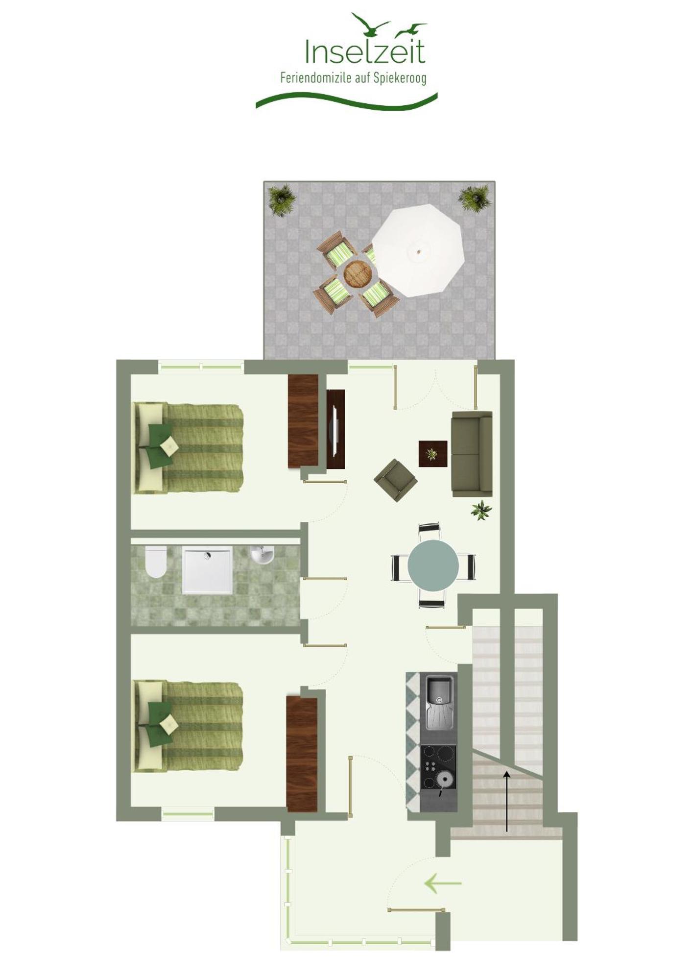 Strandhaus Wohnung 3 Eg Шпикерог Экстерьер фото